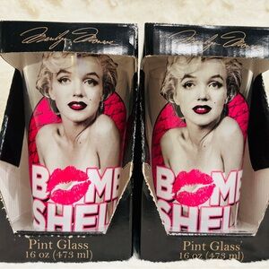 Collectible Marilyn Monroe Pint Glass Set